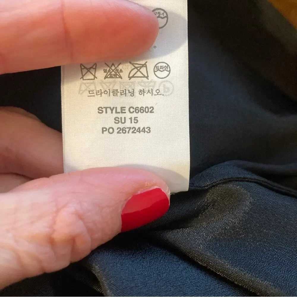 J.Crew Sleeveless Chiffon Dress Black Size 0